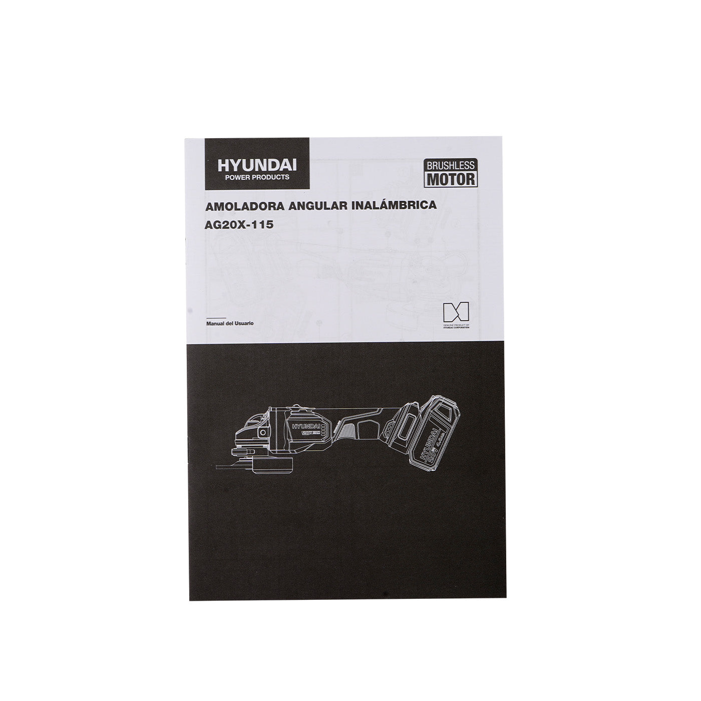 Esmeriladora Angular Brushless 4 1/2″ Inalámbrica Li-Ion 20v – AG20X-115