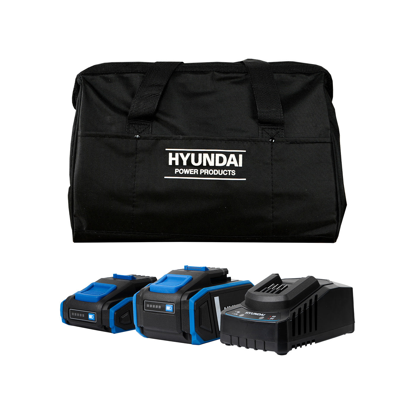 Combo Brushless Taladro De Impacto 1/2″ Y Esmeriladora Angular Hyundai 20v Li-Ion C/Accesorios – S02-FTB