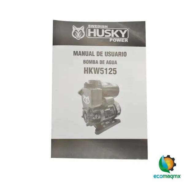Bomba De Agua Eléctrica Husky 370w Autocebante 1×1 Pulgadas