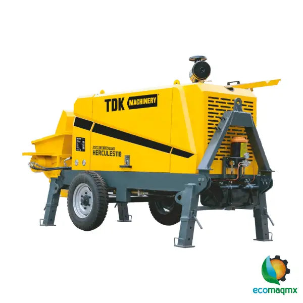 Bomba De Concreto Profesional Tdk Machinery 99 Hp Diésel