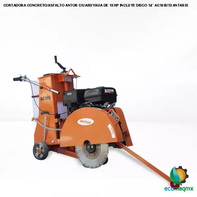 CORTADORA CONCRETO/ASFALTO ANTOR C/MARUYAMA DE 13 HP INCLUYE