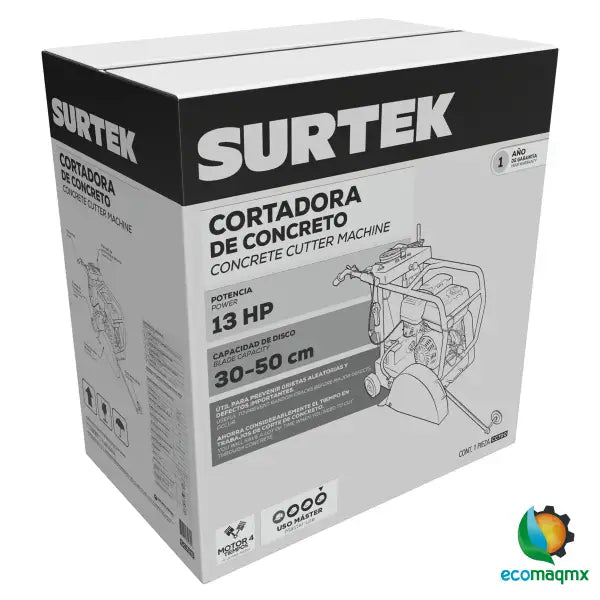 Cortadora de concreto a gasolina con motor de 4 tiempos 13