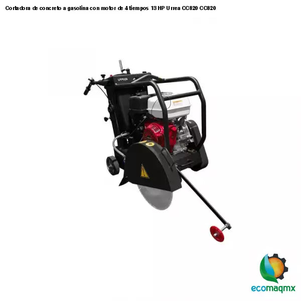 Cortadora de concreto a gasolina con motor de 4 tiempos 13