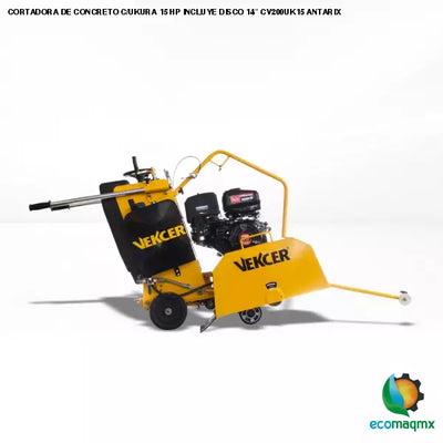 CORTADORA DE CONCRETO C/UKURA 15 HP INCLUYE DISCO 14”
