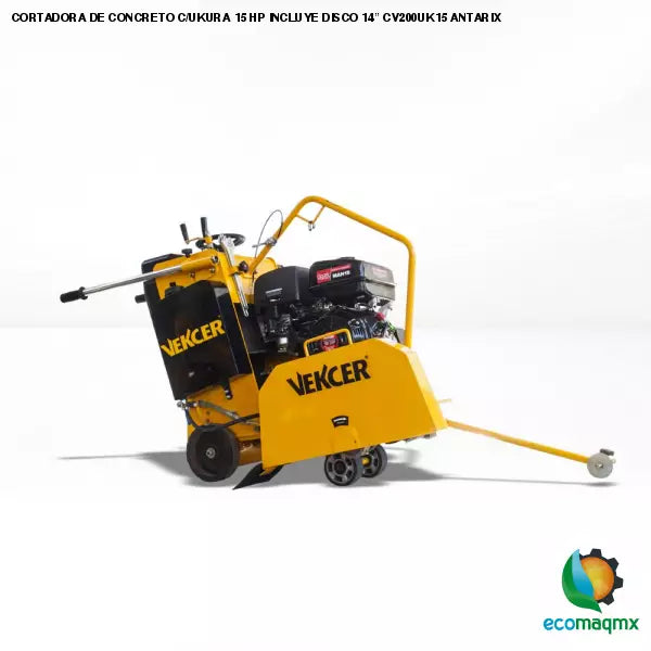 CORTADORA DE CONCRETO C/UKURA 15 HP INCLUYE DISCO 14”