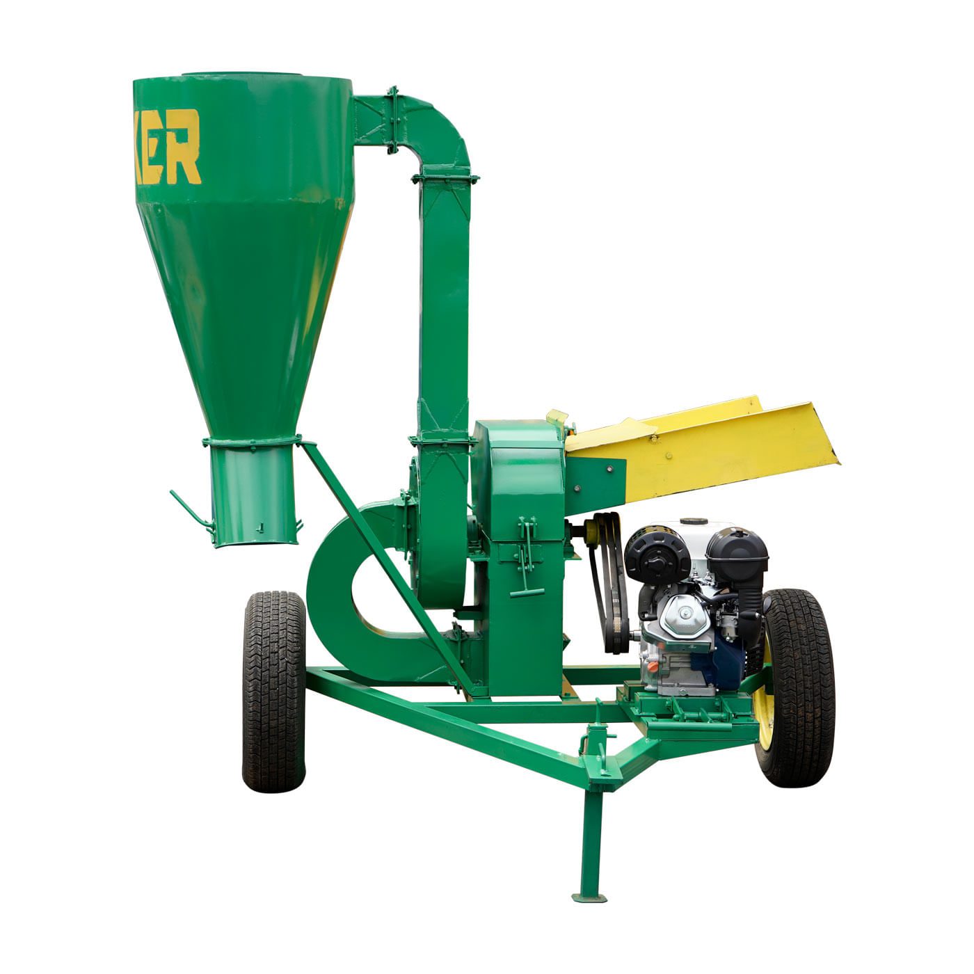 Molino Picadora Desintegradora de Forraje con Ciclon Encostalador Motor Hyundai 15.3 Hp a Gasolina Rkpdc30r-hy15
