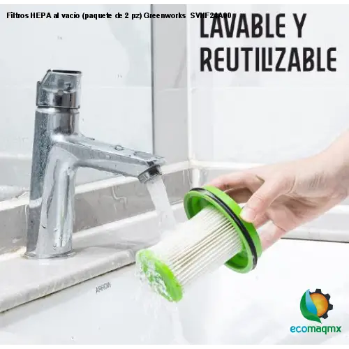 Filtros HEPA al vacío (paquete de 2 pz) Greenworks SVHF24A00