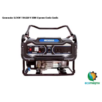 Generador 3.5 KW 110-220 V 3500 Mpower Envio Gratis