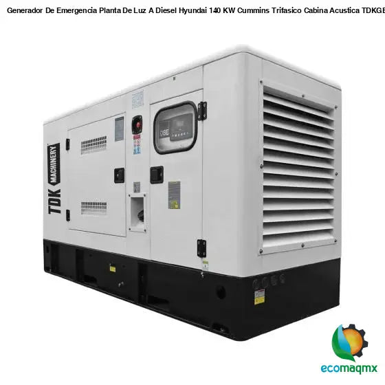 Generador De Emergencia Planta De Luz A Diesel Hyundai 140
