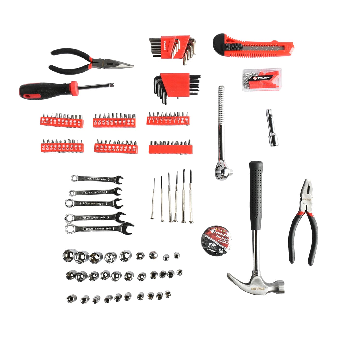 Juego De Herramientas Con Estuche De 133 Piezas Stallion – St-e133
