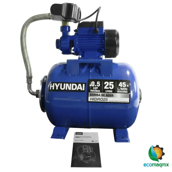 Hidroneumatico Bomba De Agua Electrica Hyundai 0.5 Hp 25