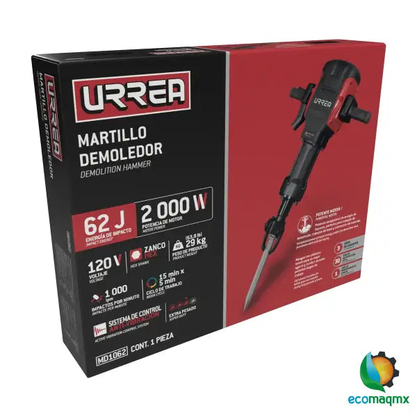 Martillo demoledor con control anti vibración zanco