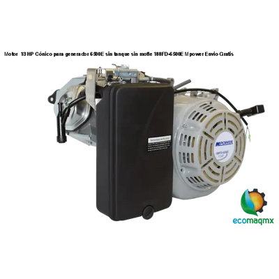 Motor 13 HP Cónico para generador 6500E sin tanque sin mofle