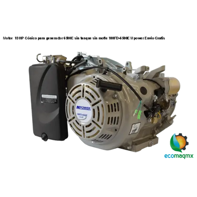Motor 13 HP Cónico para generador 6500E sin tanque sin mofle
