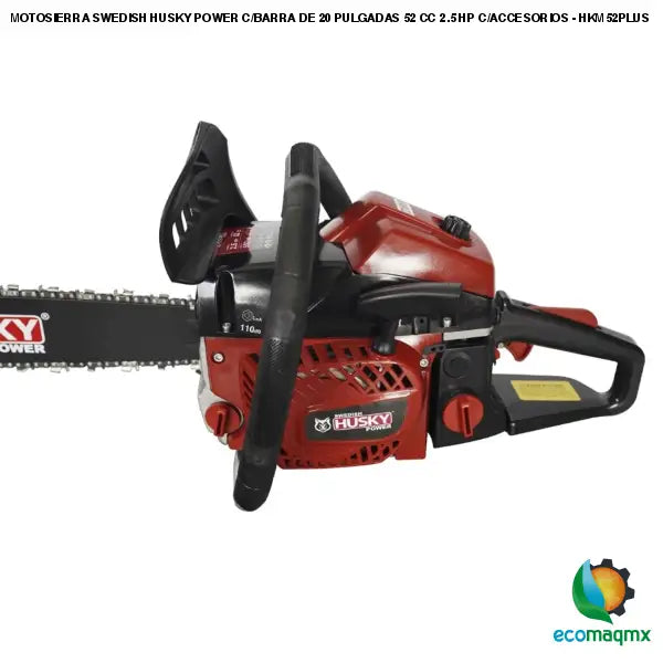MOTOSIERRA SWEDISH HUSKY POWER C/BARRA DE 20 PULGADAS 52 CC