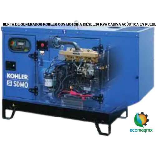 GENERADOR KOHLER CON MOTOR A DIÉSEL 20 KVA