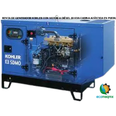 GENERADOR KOHLER CON MOTOR A DIÉSEL 20 KVA