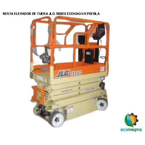 RENTA ELEVADOR DE TIJERA JLG 1932E2 EN PUEBLA ECOMAQMX