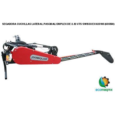 SEGADORA CUCHILLAS LATERAL PASQUALI DUPLEX DE 2.12 MTS