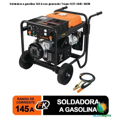 Soldadora a gasolina 145 A con generador Truper SOT-145G