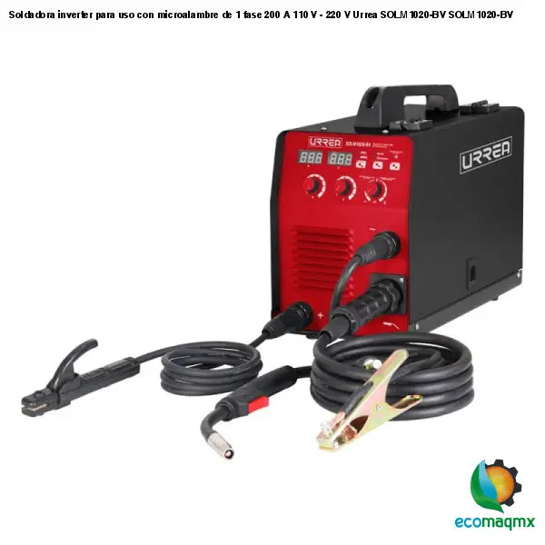 Soldadora inverter para uso con microalambre de 1 fase 200