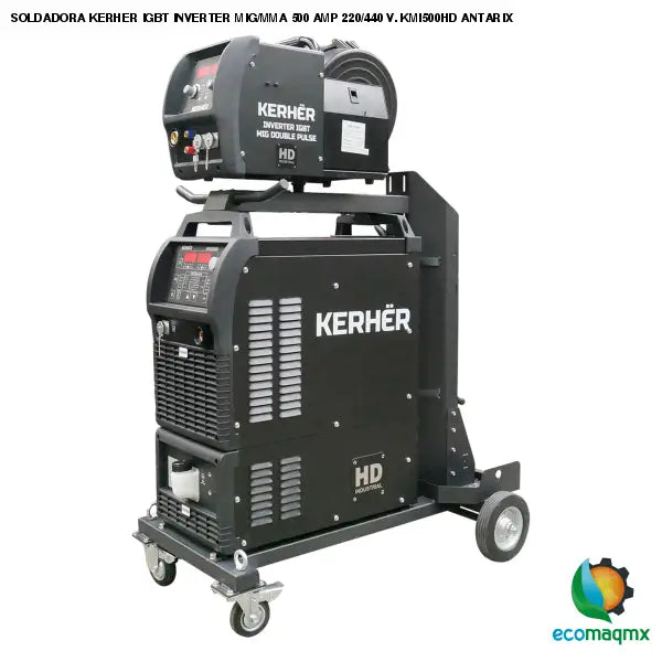 SOLDADORA KERHER IGBT INVERTER MIG/MMA 500 AMP 220/440 V.