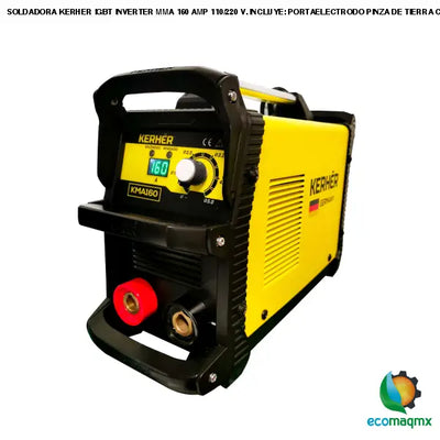 SOLDADORA KERHER IGBT INVERTER MMA 160 AMP 110/220 V.