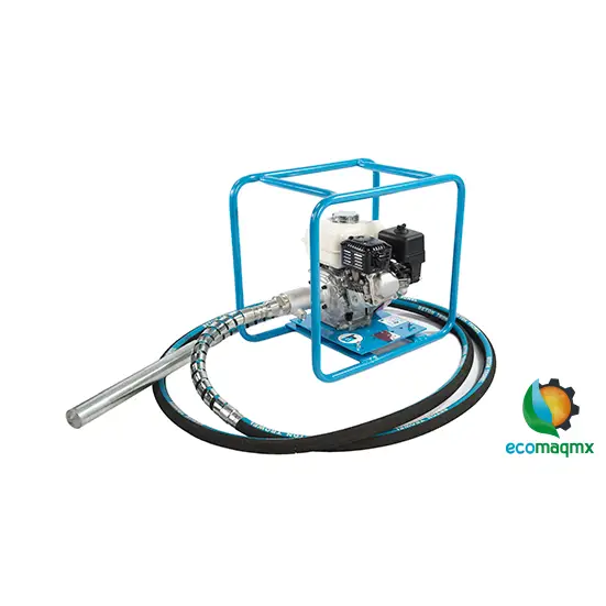 VIBRADOR DE CONCRETO CON MOTOR A GASOLINA CHICOTE 6 METROS