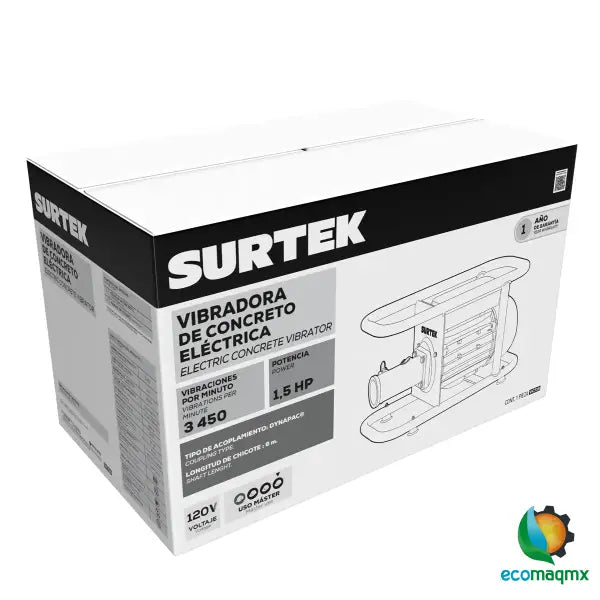 Vibradora de concreto eléctrica 1.5 HP SURTEK VC715