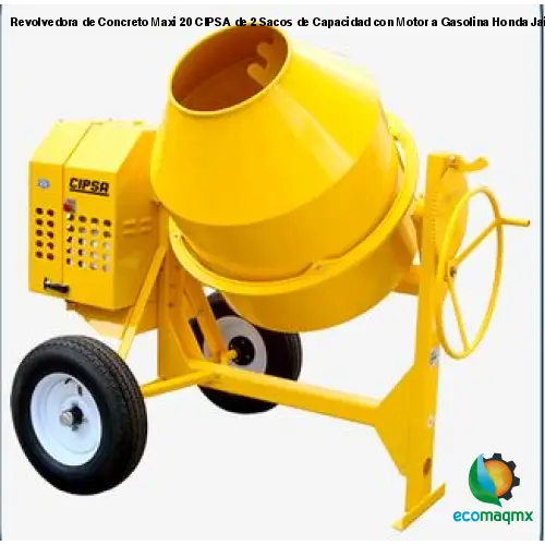 Revolvedora de Concreto Maxi 20 CIPSA de 2 Sacos de