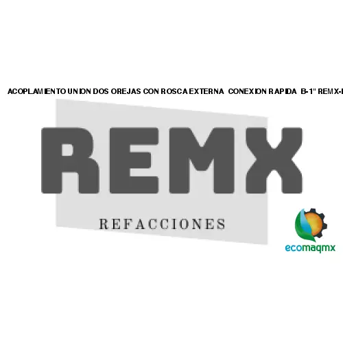 ACOPLAMIENTO UNION DOS OREJAS CON ROSCA EXTERNA CONEXION
