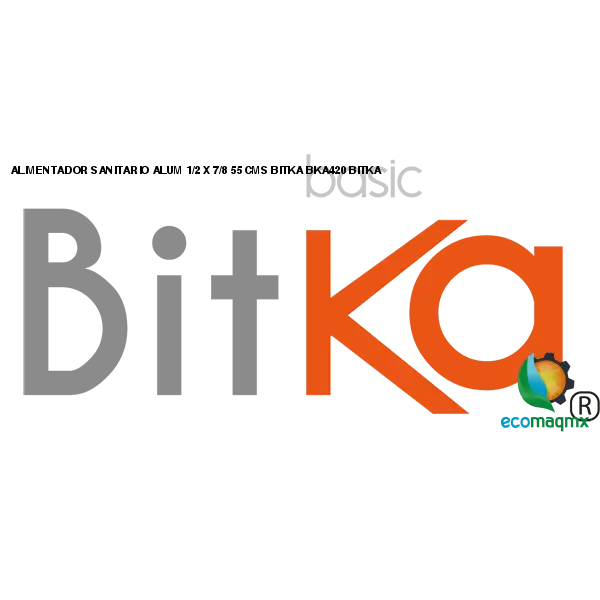 ALIMENTADOR SANITARIO ALUM 1/2 X 7/8 55 CMS BITKA BKA420