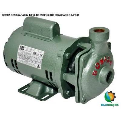 BOMBA BONASA 14/60N IMPUL BRONCE 0.25 HP MONOFÁSICO AA1915