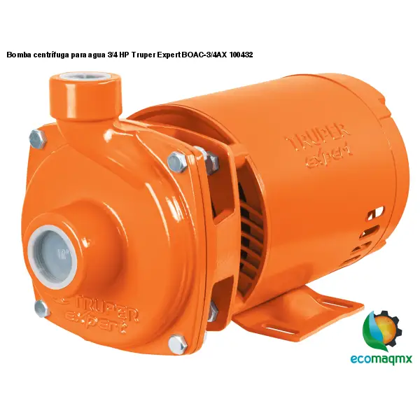 Bomba centrífuga para agua 3/4 HP Truper Expert BOAC-3/4AX