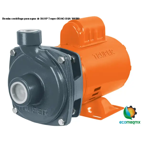 Bomba centrífuga para agua de 3/4 HP Truper BOAC-3/4A 100389