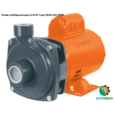 Bomba centrífuga para agua de 3/4 HP Truper BOAC-3/4A 100389