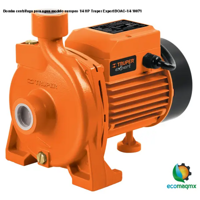 Bomba centrífuga para agua modelo europeo 1/4 HP Truper