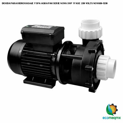 BOMBA PARA HIDROMASAJE Y SPA AQUA PAK SERIE NOVA 3 HP 1 FASE