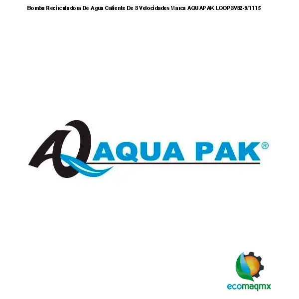 Bomba Recirculadora De Agua Caliente De 3 Velocidades Marca