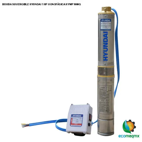 BOMBA SUMERGIBLE HYUNDAI 1 HP MONOFÁSICA HYWP1000G
