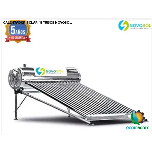 CALENTADOR SOLAR 18 TUBOS NOVOSOL