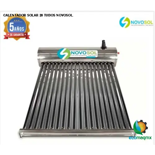 CALENTADOR SOLAR 20 TUBOS NOVOSOL