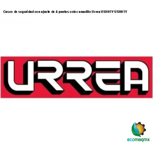 Casco de seguridad con ajuste de 4 puntos color amarillo