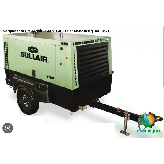 Compresor de aire portátil 375CFM 150PSI Con Motor
