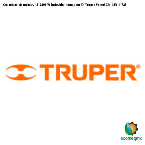 Cortadora de metales 14’ 2200 W industrial mango en ’D’