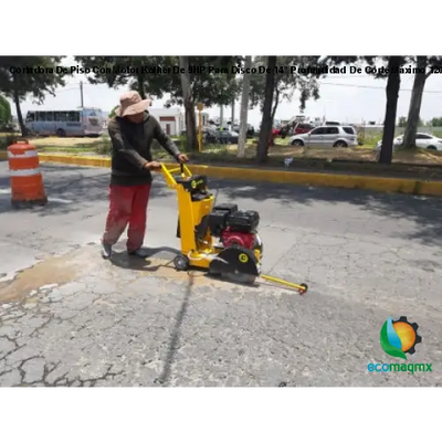 Cortadora De Piso Con Motor Kolher De 9HP Para Disco De 14