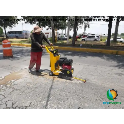 Cortadora De Piso Con Motor Kolher De 9HP Para Disco De 14