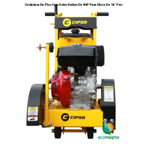 Cortadora De Piso Con Motor Kolher De 9HP Para Disco De 14