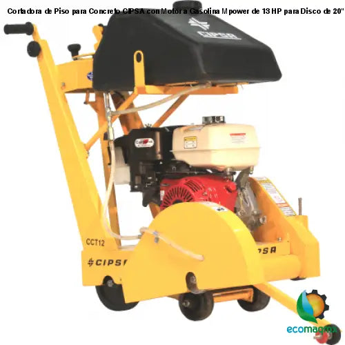 Cortadora de Piso para Concreto CIPSA con Motor a Gasolina