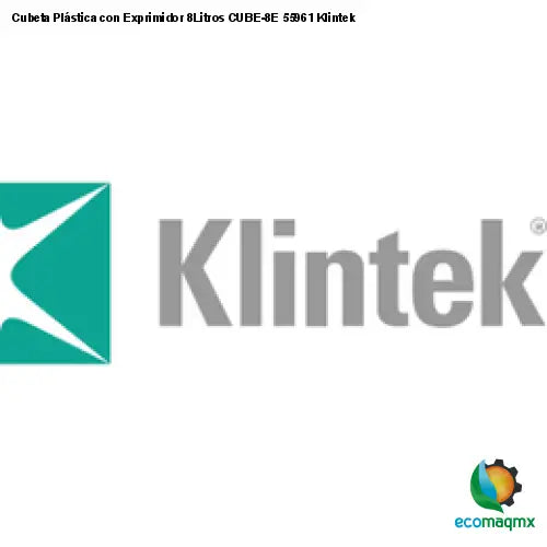 Cubeta Plástica con Exprimidor 8Litros CUBE-8E 55961 Klintek